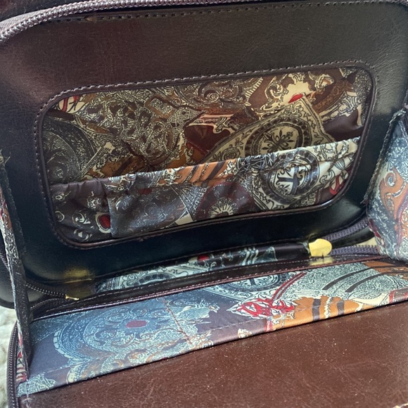 Vintage Belle Rose Leather Small Briefcase Purse - Picture 8 of 17